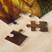 Gouden Boeddha in tempel Legpuzzel (Zijkant)