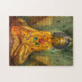 Gouden Boeddha in tempel Legpuzzel (Horizontaal)