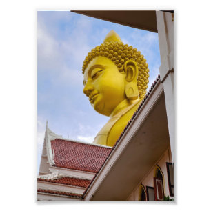 Gouden Boeddha in Thailand Foto Afdruk