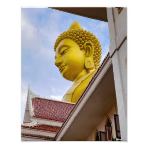 Gouden Boeddha in Thailand Foto Afdruk