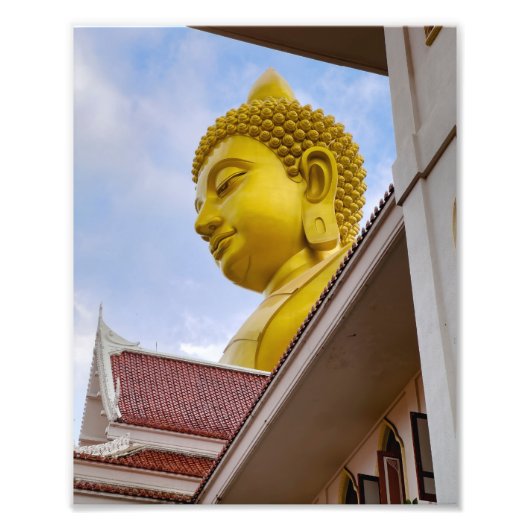 Gouden Boeddha in Thailand Foto Afdruk (Voorkant)