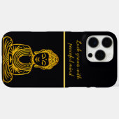 Gouden Boeddha in vredige houding Case-Mate iPhone Case (Achterkant (horizontaal))