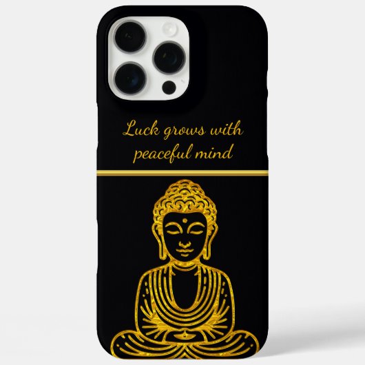 Gouden Boeddha in vredige houding Case-Mate iPhone Case (Achterkant)