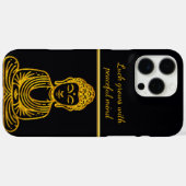 Gouden Boeddha in vredige houding Case-Mate iPhone Case (Achterkant (horizontaal))