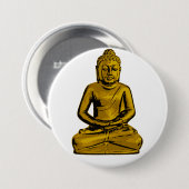 Gouden Boeddha Knop Ronde Button 7,6 Cm (Voorkant /achterkant)