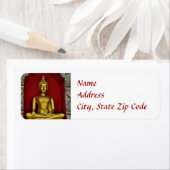 Gouden Boeddha-label Etiket (Insitu)