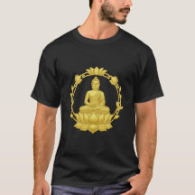 Gouden Boeddha met lotusframe