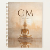 Gouden Boeddha Monogram Planner (Voorkant)