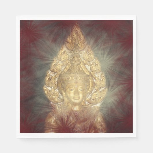 gouden boeddha napkins servetten (Voorkant)