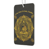 Gouden Boeddha omringd door ingewikkelde patronen Luchtverfrisser (Links)