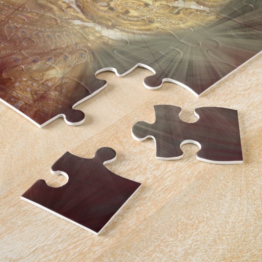 gouden boeddha - puzzel legpuzzel (Zijkant)