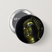 Gouden Boeddha 's Nachts Ronde Button 5,7 Cm (Voorkant /achterkant)