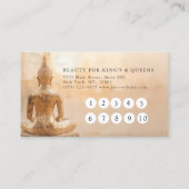 Gouden Boeddha Salon 10 Bezoek Loyaltykaart Klantenkaartje (Achterkant)