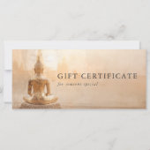 Gouden Boeddha – Salon QR-code cadeaubon (Achterkant)