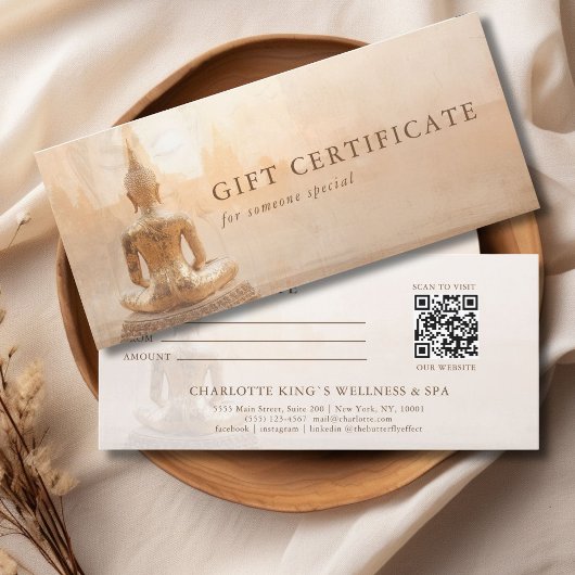 Gouden Boeddha – Salon QR-code cadeaubon
