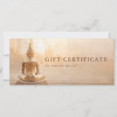 Gouden Boeddha – Salon QR-code cadeaubon (Achterkant)