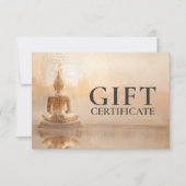 Gouden Boeddha – Salon Zakelijke Cadeaubon (Voorkant)
