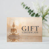 Gouden Boeddha – Salon Zakelijke Cadeaubon (Staand voorkant)