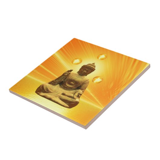 Gouden Boeddha Tegeltje (Zijkant)