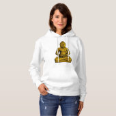 Gouden Boeddha Vrouwen Hoodie (Voorkant volledig)
