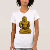 Gouden Boeddha Vrouwen T-shirt (Voorkant)