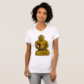 Gouden Boeddha Vrouwen T-shirt (Voorkant volledig)