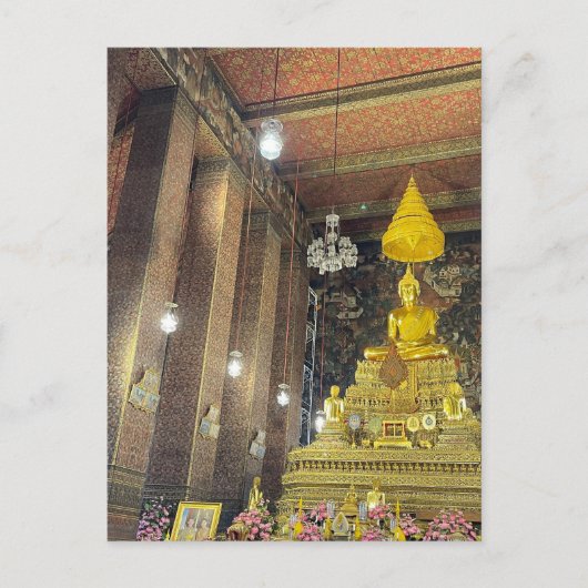 Gouden Boeddha Wat Pho Briefkaart (Voorkant)