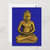 Gouden Boeddhabeeld Briefkaart (Voorkant / Achterkant)