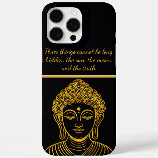 Gouden Boeddhabeeld in een rustige omgeving Case-Mate iPhone Case (Achterkant)