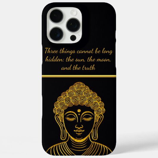 Gouden Boeddhabeeld in een rustige omgeving Case-Mate iPhone Case (Achterkant)