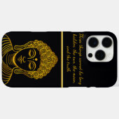 Gouden Boeddhabeeld in een rustige omgeving Case-Mate iPhone Case (Achterkant (horizontaal))