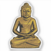 Gouden Boeddhabeeld Sticker (Voorkant)
