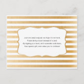 Gouden boek aanvraag kaart voor neutraal baby show (Voorkant)