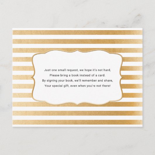 Gouden boek aanvraag kaart voor neutraal baby show (Voorkant)