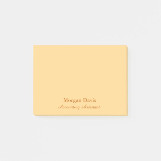 Gouden Boekhoudassistent Post-it® Notes (Voorkant)