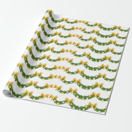 Gouden Bogen En Gekocht Kerst Gift Wrapping Paper Cadeaupapier