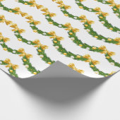 Gouden Bogen En Gekocht Kerst Gift Wrapping Paper Cadeaupapier (Hoek)