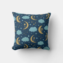 Gouden Boho Maan Met Wolken Hemels