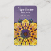 Gouden Boho Mandala Visitekaartje (Achterkant)