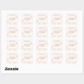 Gouden Boho minimalistische kaars maken label (Vel)