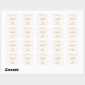 Gouden Boho minimalistische kaars maken label (Vel)