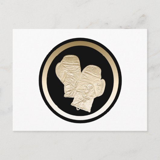 GOUDEN BOKSHANDSCHOENEN BRIEFKAART (Voorkant)