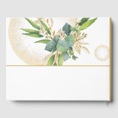 Gouden bollen en Botanische bruiloft Gastenboek (Achterkant)