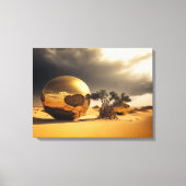 Gouden Bollen in de Woestijnstorm Canvas Afdruk (Voorkant)