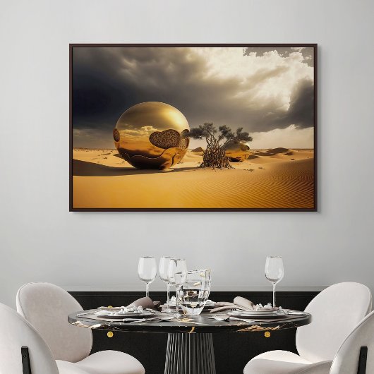 Gouden Bollen in de Woestijnstorm Poster