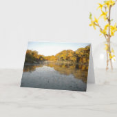 Gouden Bomen en Vijver Kaart (Gele Bloem)