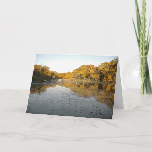 Gouden Bomen en Vijver Kaart (Voorkant)