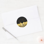 Gouden Boog 50e Bruiloft Jubileum Sticker (Envelop)