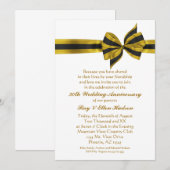 Gouden Boog 50ste Verjaardagsfeest Uitnodigingen (Voorkant / Achterkant)