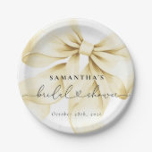 Gouden Boog Bruidsfeest Papieren Bordje (Voorkant)
